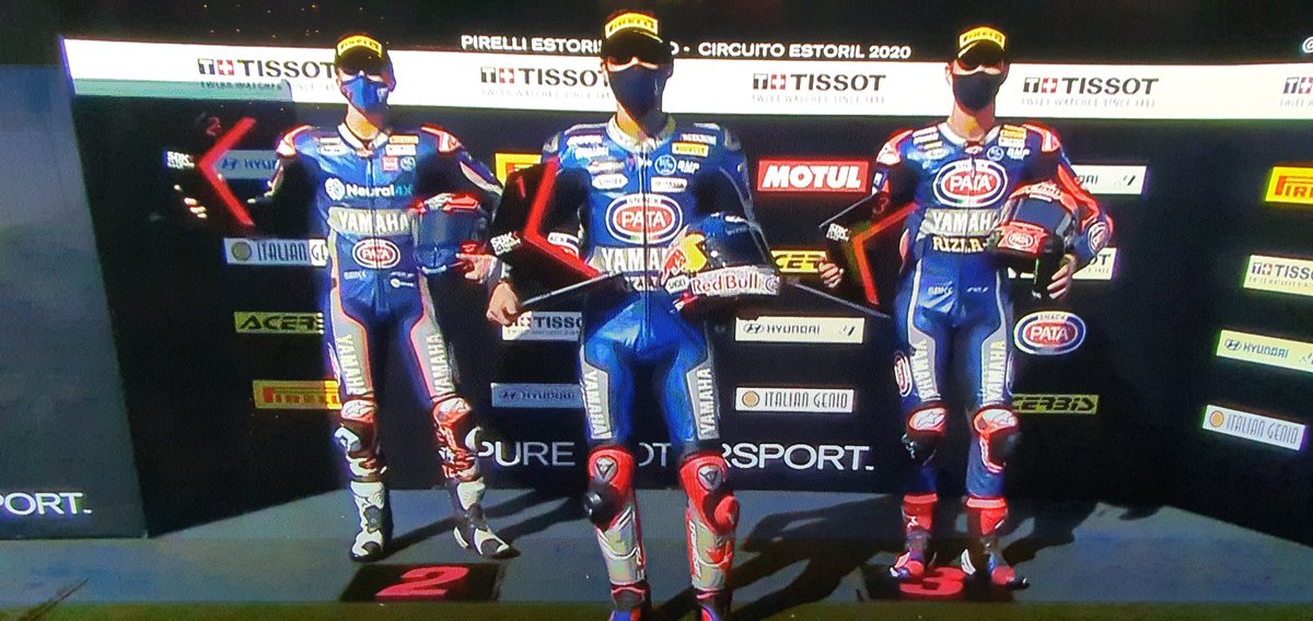 Podium Lockout. World Superbike history #WeR1 #Yamaha #revsyourheart #R1