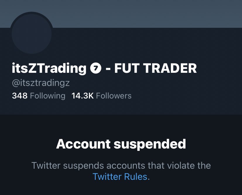 itsZTradingZ's tweet image. Unfortunately my Twitter got suspended and it's unlikely that I'll be getting it back, so for now I'll be using this account. 

If you could please RT this so I can find my mutuals I'd really appreciate it, Thank you 😌🙏🏼
