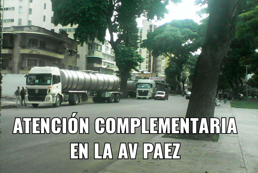 Comunidades de la Av Paez de El Paraiso, ante la avería de Las Mayas obtuvieron una inmediata respuesta. Servicio de distribución de agua se incrementó: