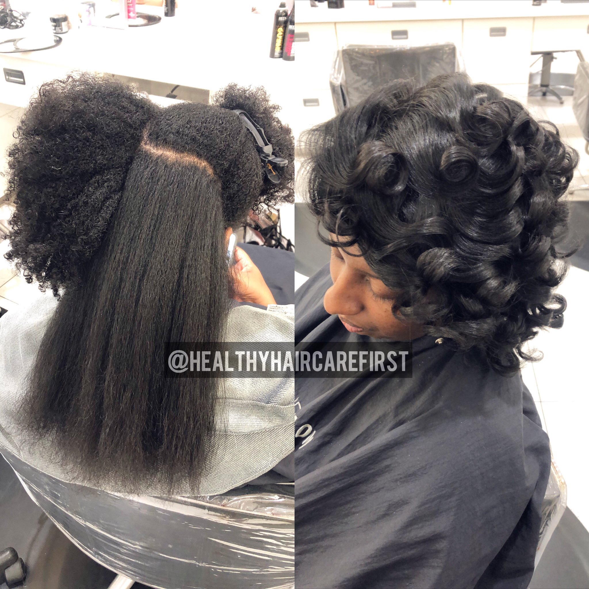 Dawn Austin on X Silk Press w Body Curls on Natural Hair located in Atlanta Ga https t 53LGq7v8G4 X
