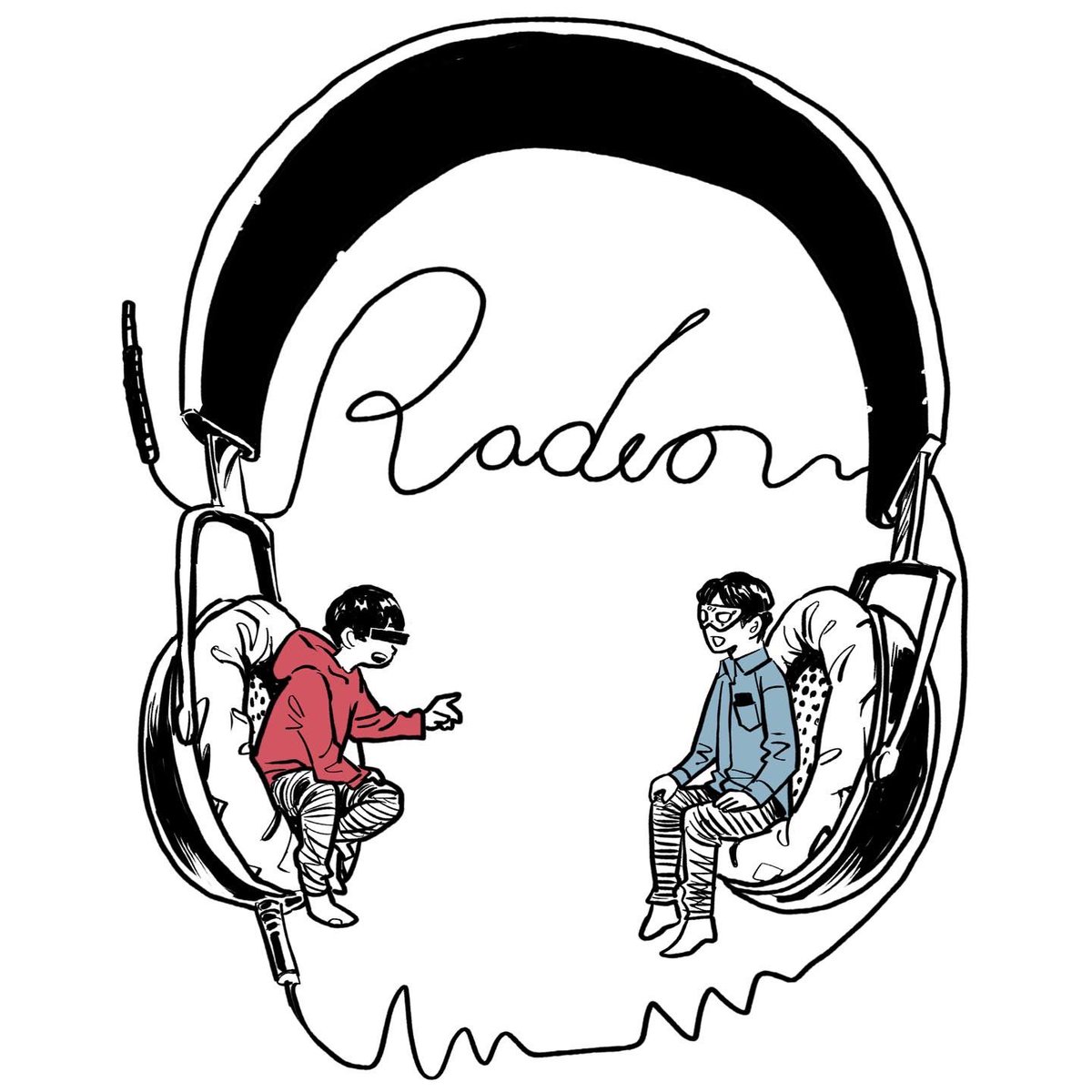 中村光 4 Radio 大好きなネットラジオ 匿名ラジオ のお2人を描きました Inktober Drawing イラスト 匿名ラジオ T Co Pa6dloxf8p Twitter