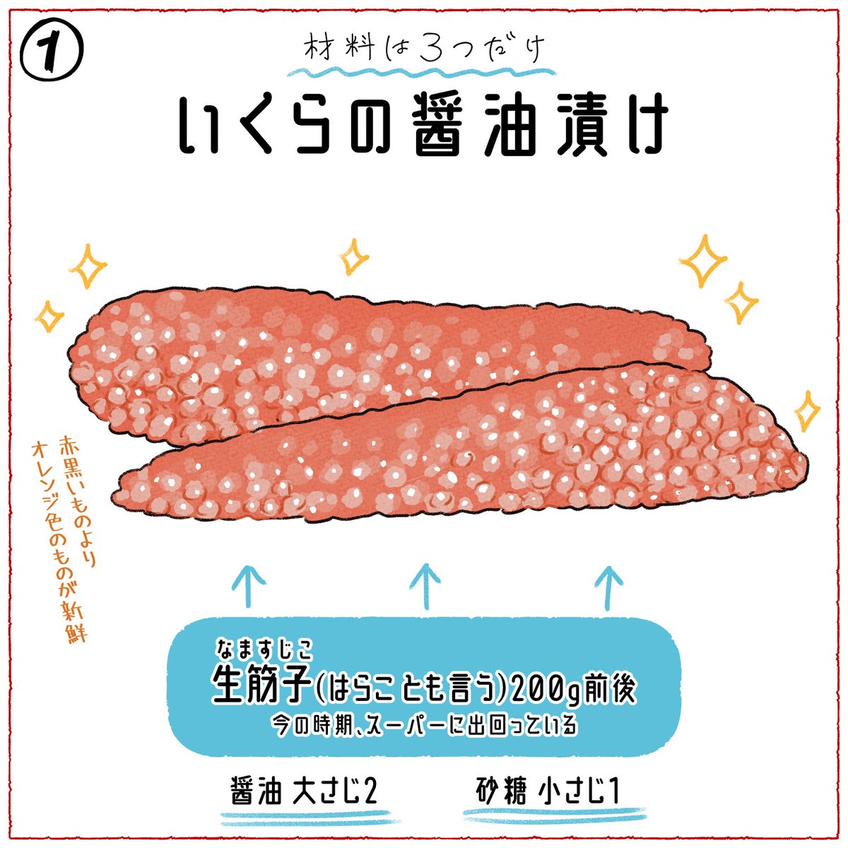 軽率にいくら食べ放題ができるレシピです
どうぞ 