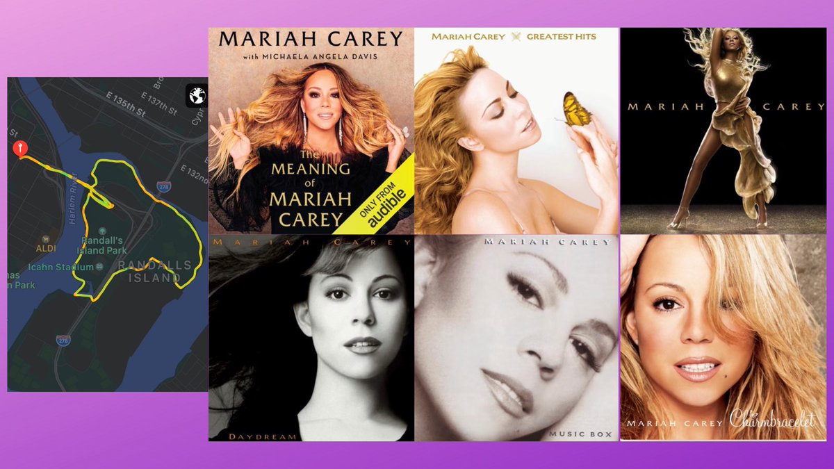 Prob not a good idea to plan an early long run after listening to #TheMeaningOfMariahCarey until 3am. But, the book made me make a nice @MariahCarey slow, long run playlist. #runchat #bibchat #blkrunners #nycrunning #nycrunner #running @nycruns #runner #BibChat #longrunsunday https://t.co/ghtteh99Og