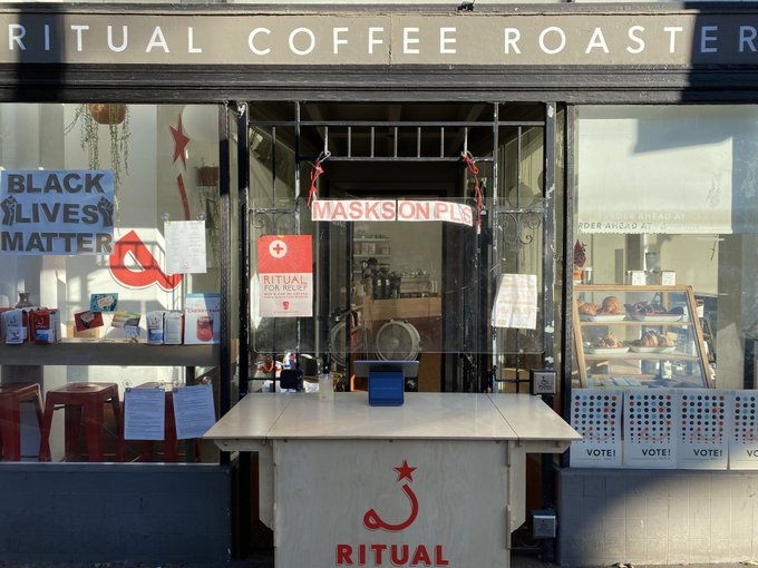 #wearamask #blm #vote and coffee perfectly sums up 2020 in on picture https://t.co/dDzSJFQhLz<a href="/tag/wearamask"class="tags">#wearamask</a><a href="/tag/blm"class="tags">#blm</a><a href="/tag/vote"class="tags">#vote</a>