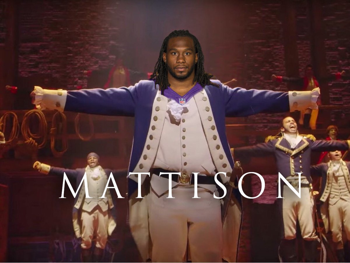 #vikings <a href="/AlexMattison22/">Alexander Mattison</a> with <a href="/dalvincook/">Dalvin “4️⃣” Cook</a> out it’s his turn to cash in. It’s Alexander Mattison!!