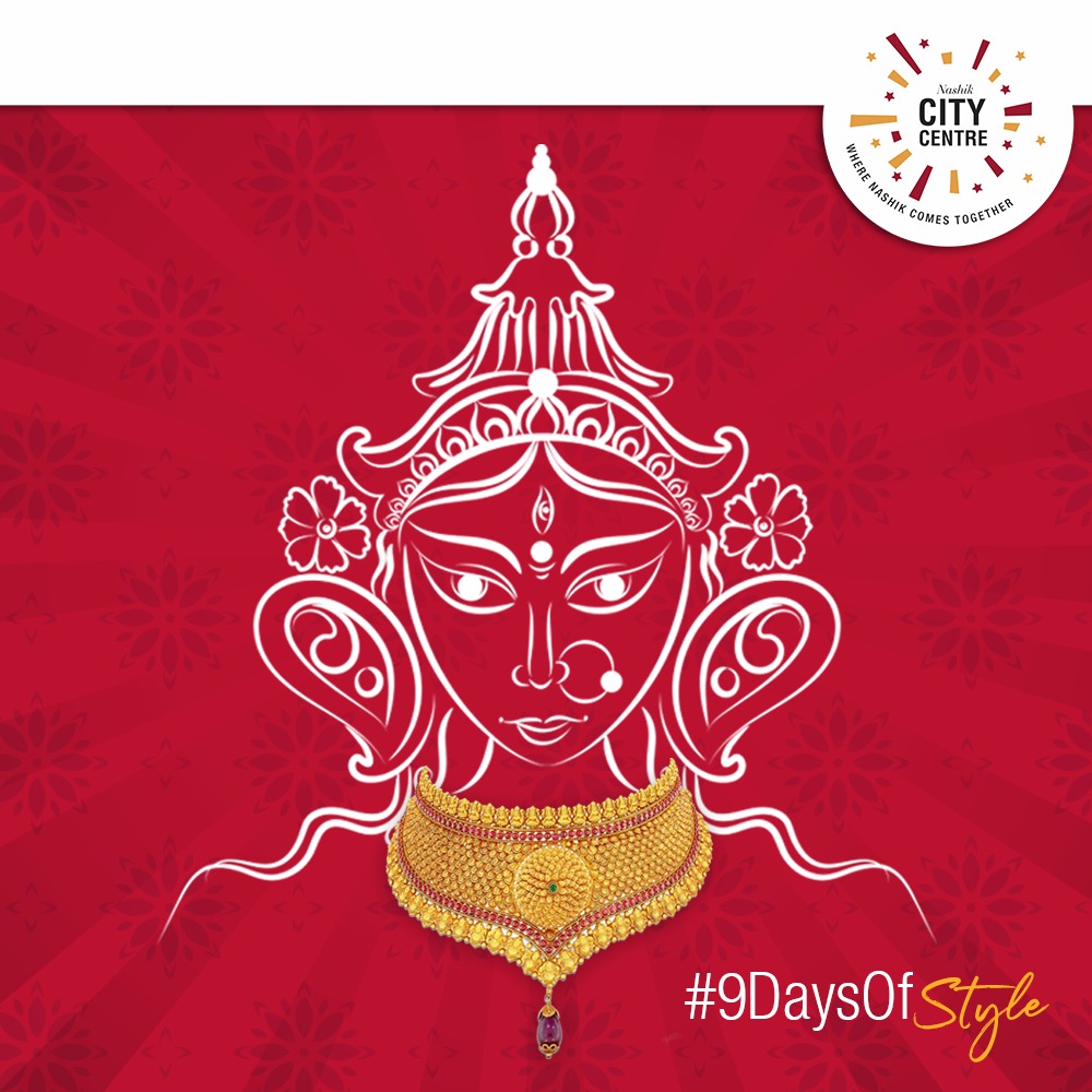 nasikcitycentre's tweet photo. As the Goddess is always decked up with jewels you should too follow the suit. This Navratri get ready with City Centre Mall, Nashik, and shop latest jewelry collection.

#FeelSafeShopSafe #CityCentreMallNashikApp #safeshopping #ccmnashik #mallsafetymeasures #Navratri2020 https://t.co/kUtwsv6mZq
