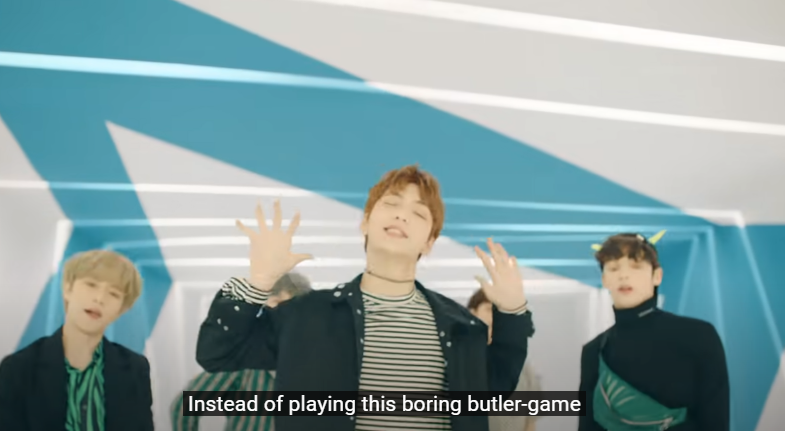 the song described deriving for attention but these lyrics caught my attention as well. being a "butler" means serving someone, just like how beomgyu does. but he wants that to stop and wants to play with them instead like how normal friends do.