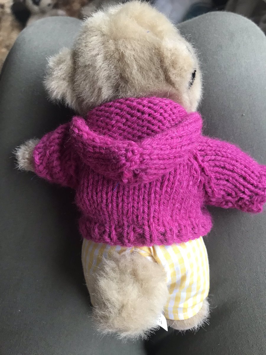 FredTedOlga's tweet photo. Olga has a little hoodie - £3 plus P&amp;P (the hood is a tad small) https://t.co/KbJmZlC4lc