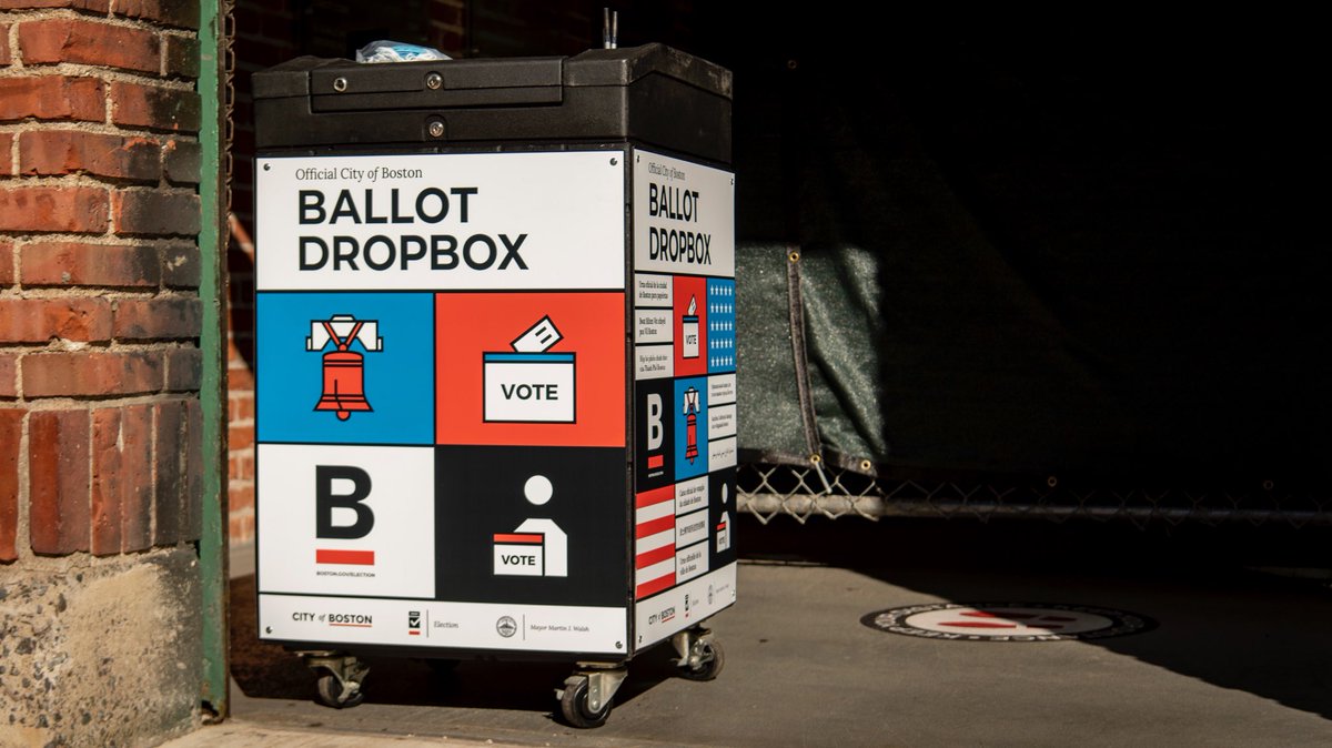 fenwaypark's tweet photo. Already have your mail-in ballot?
Fill it out, sign the envelope, and bring it by Gate A at Fenway! 
(You’ll still get the sticker!)

🗳 https://t.co/Uj4ou0PPuQ https://t.co/Zl8x0jbee3