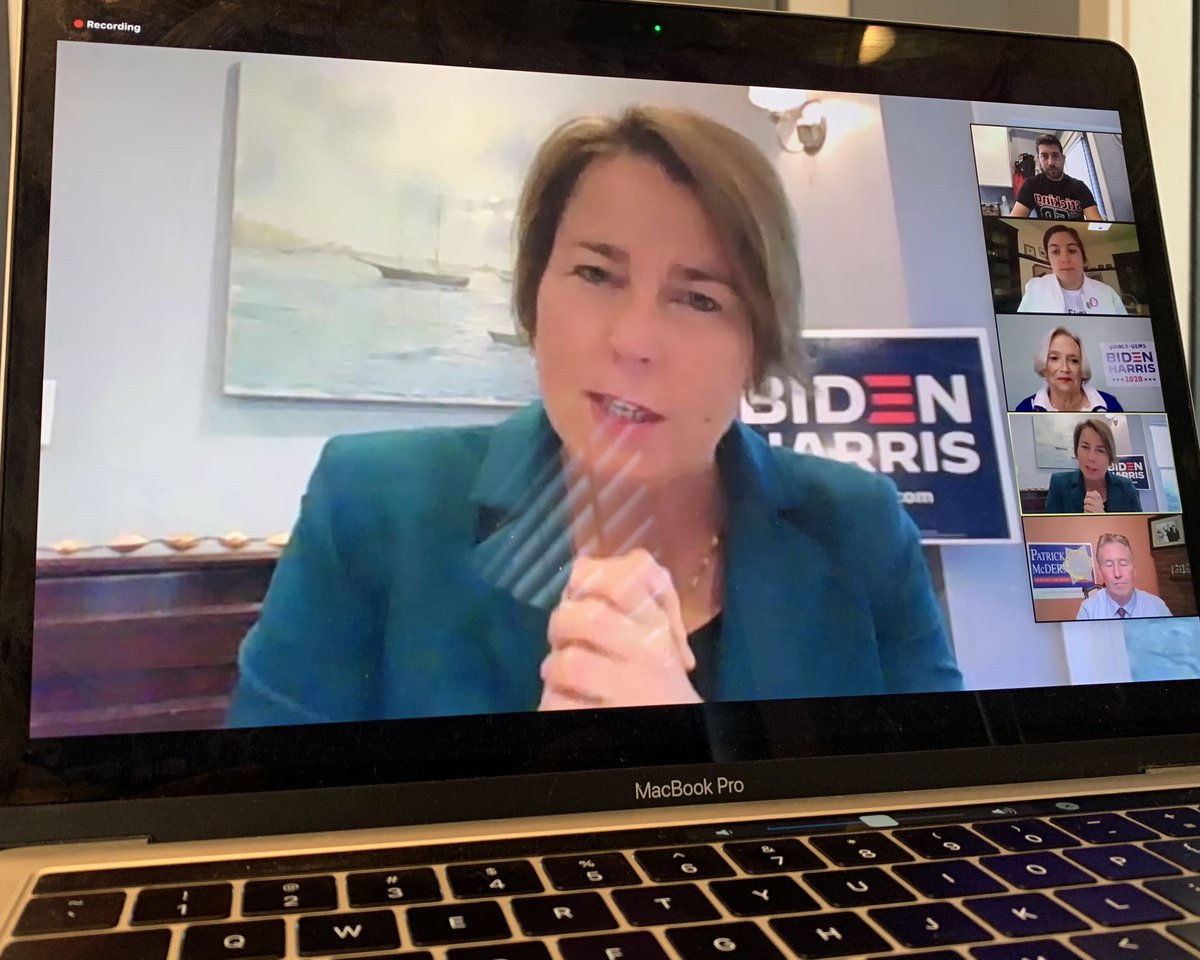 QuincyDems's tweet photo. That’s a wrap! Thank you to everyone who attended the 32nd Annual #QDCC breakfast, held virtually this year. Congratulations to our Dennis F. Ryan Community award recipient @AnneMahoney. And a big thank you to our special guests @maura_healey, @KamalaHarris, & @JoeBiden! #MApoli https://t.co/yNL4TC51KQ