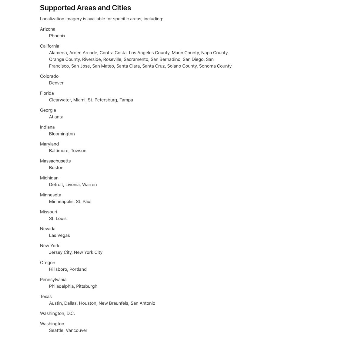 OscarFalmer's tweet photo. 🌍 50+ US cities now supported by the Location Anchors feature on #ARKit4 on #iOS14

List available on this page
→ https://t.co/IyAgNVPLWQ

More about Location Anchors from 02:20 on this WWDC video
→ https://t.co/jSeSTxqqfs https://t.co/Yzz8lUcFCz