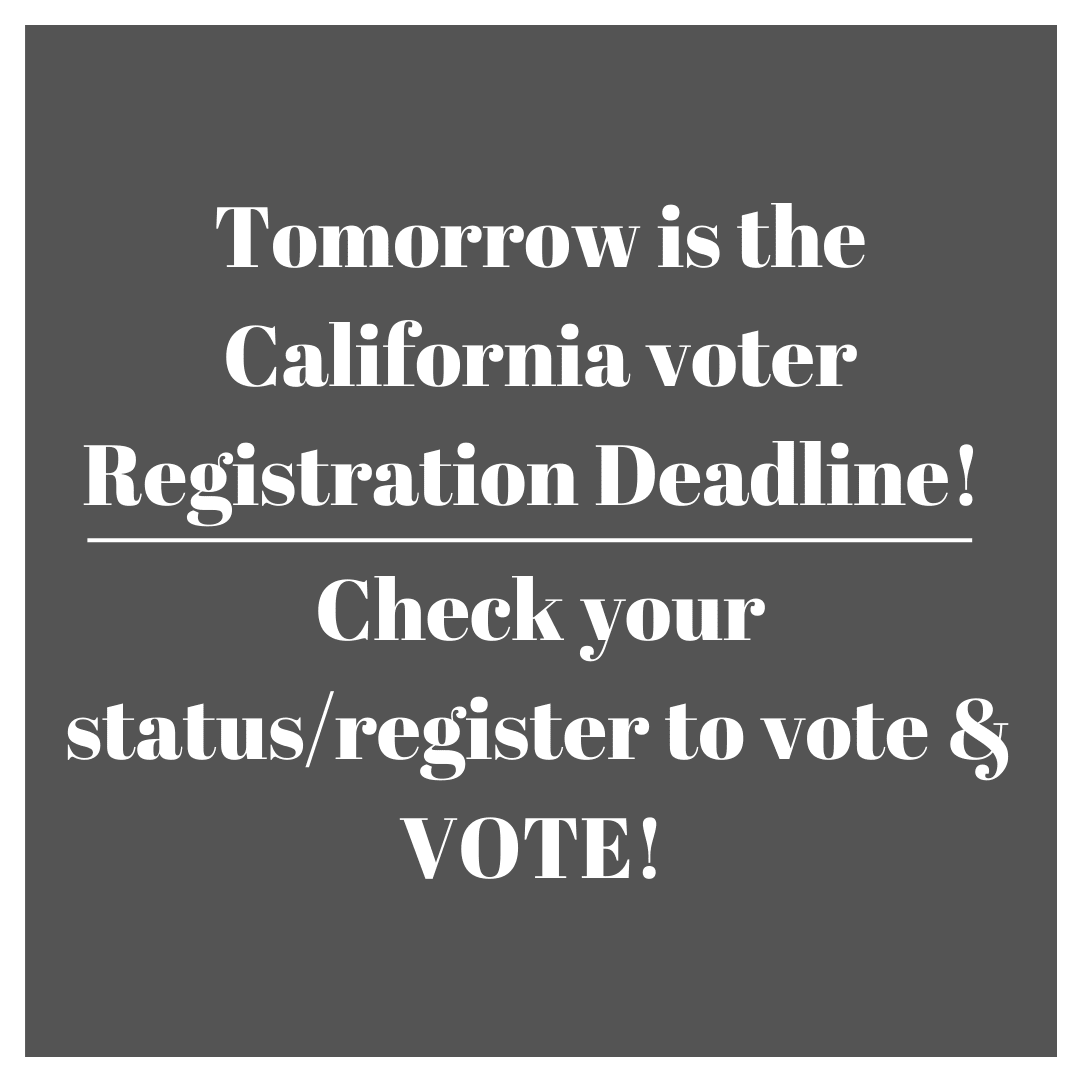 RooseveltLofts's tweet photo. Your vote matters! Tomorrow 10/19  is the last day to register to vote. Check your status and/or register to vote at https://t.co/B15Eo0wYfX. 
.
.
.
.
.
.
#RooseveltLofts #community #VOTE #LAVOTE #DTLA #LA #LosAngeles https://t.co/8ktixXBEvb