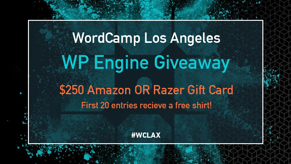wpengine's tweet photo. Today is the last day to visit our virtual booth and enter our #WCLAX giveaway! Join our Zoom from now until 4:15 PM PDT today: https://t.co/6h4slTjbcV https://t.co/7qj7TSH3mj