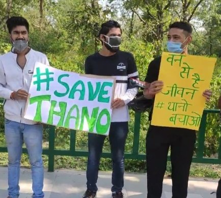 DeadRiver2020's tweet photo. Up to 10,000 trees could be chopped down for the expansion of Uttarakhand’s main airport in Dehradun. The UK Gov has sought the National Wildlife Board’s approval to transfer 243 acres of forest land to the AAI for expanding the Jolly Grant Airport. #SaveThano #SaveThanoForest https://t.co/hShVsarTbA