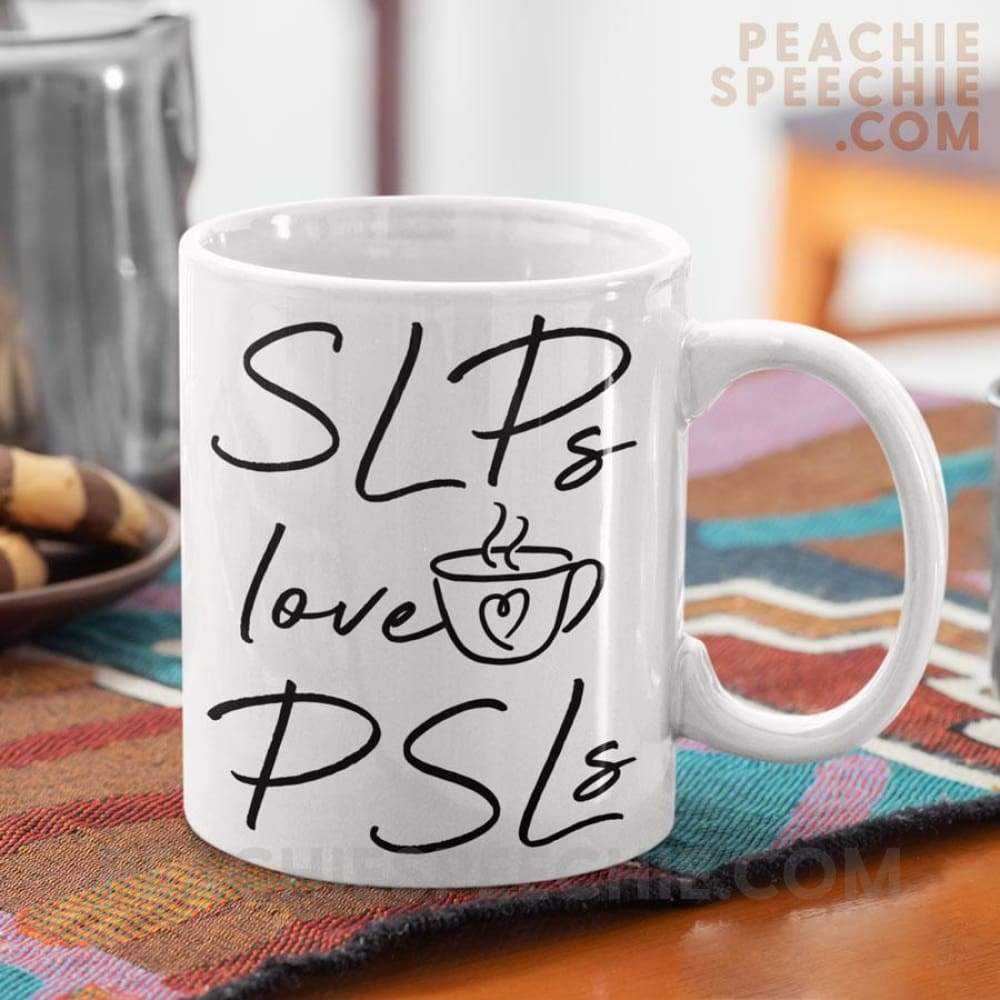 PeachieSpeechie's tweet photo. Pick of the day! 😍 SLPs Love PSLs Coffee Mug 😍 Get it now! 👉 https://t.co/votsLjKu08 https://t.co/B6zTSYiVFZ