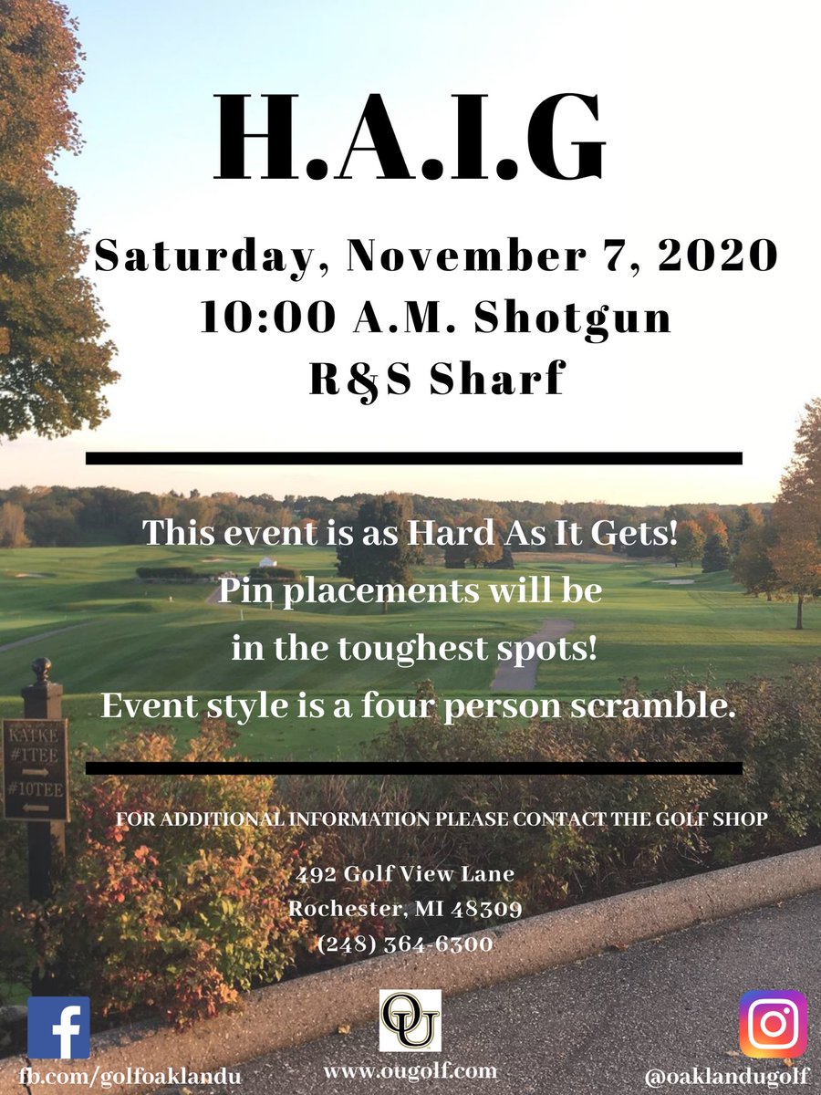 Don’t forget to sign up today!
.
.
#ougolfandlearningcenter #ougolf #ougolfcourse #golfou #sharfgolfcourse #fortheloveofgolf #fallgolf #fallgolf🍂🍁