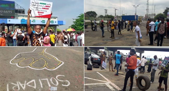 channelstv's tweet photo. #EndSARS Protest Resumes In Lagos, Abuja, Others
https://t.co/oUtlm7N1Al https://t.co/xucUDaggKw