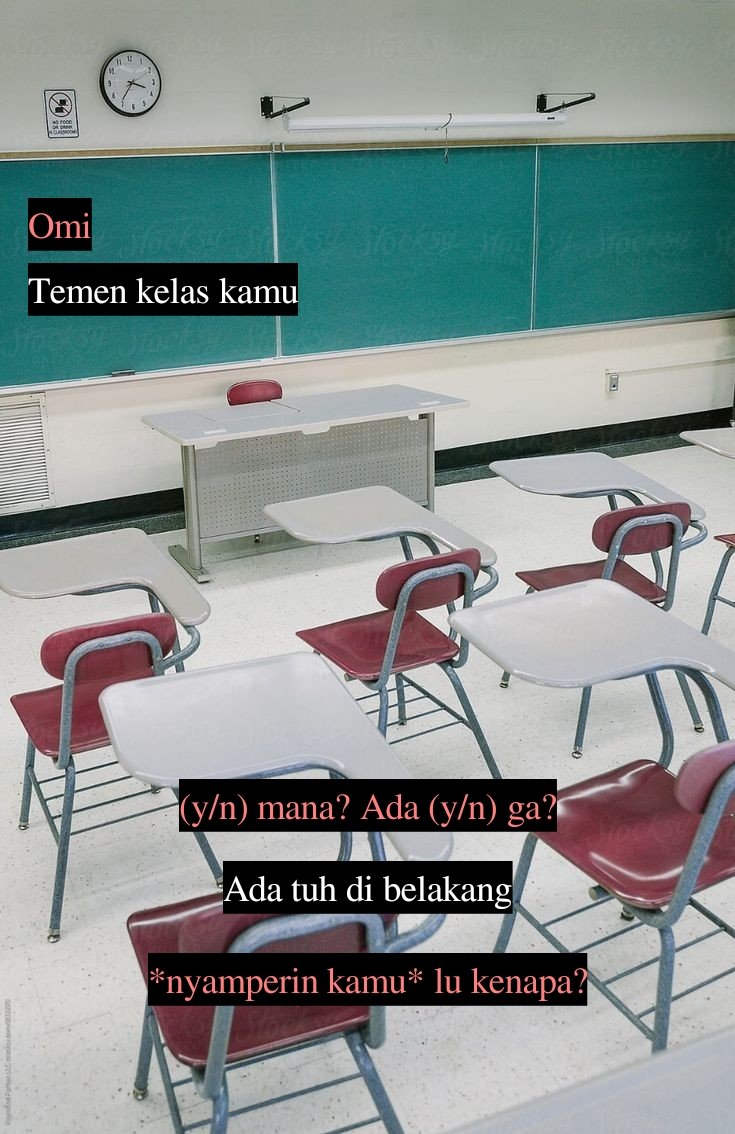 Pas nyampe kelas...