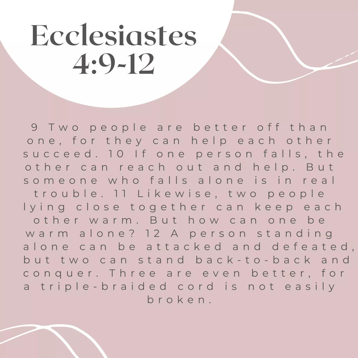 _dayvotion's tweet photo. Good evening peopleee!

No man is an island". We the people of God are made to have a shoulder to lean on. Come and follow Jesus as he teaches us to recognize that we can't stand on our own.

#Day48
#Devonux
#60DayChallenge https://t.co/78OswPg6DI