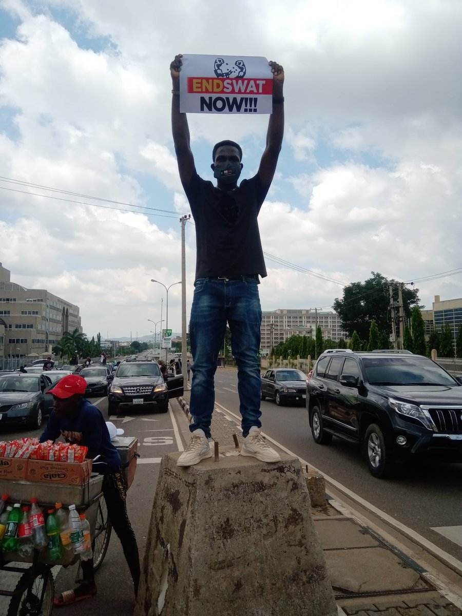 ChimaChris18's tweet photo. Abuja #EndSarsProtest praying for the nation.
#EndSARS
#EndPoliceBrutality
#IStandForGoodGovernance
#ENDBADGOVERNANCE https://t.co/oihGn7LkwV