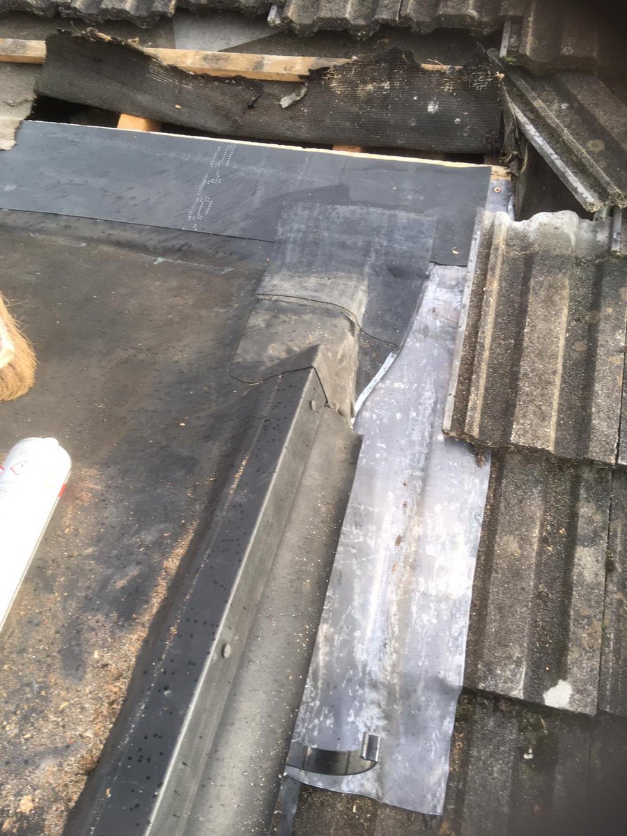 Repair of an EPDM dormer roof fitted by another outstanding plant pot!