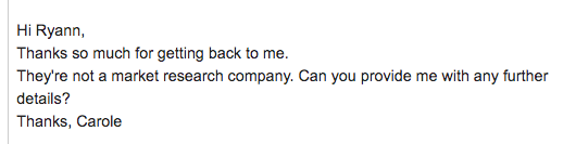 A couple of months later, I wrote to Gillian & she put me in touch with  @FT's commercial team. They told me it was 'market research'. I pointed out that Cambridge Analytica wasn't a market research company so could they tell me more...