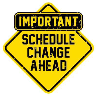 Reminder!  WGS schedule changes go into effect 10/19!  Please check your emails for information. <a href="/WaucondaGS118/">Wauconda G.S.</a> #wgs118life