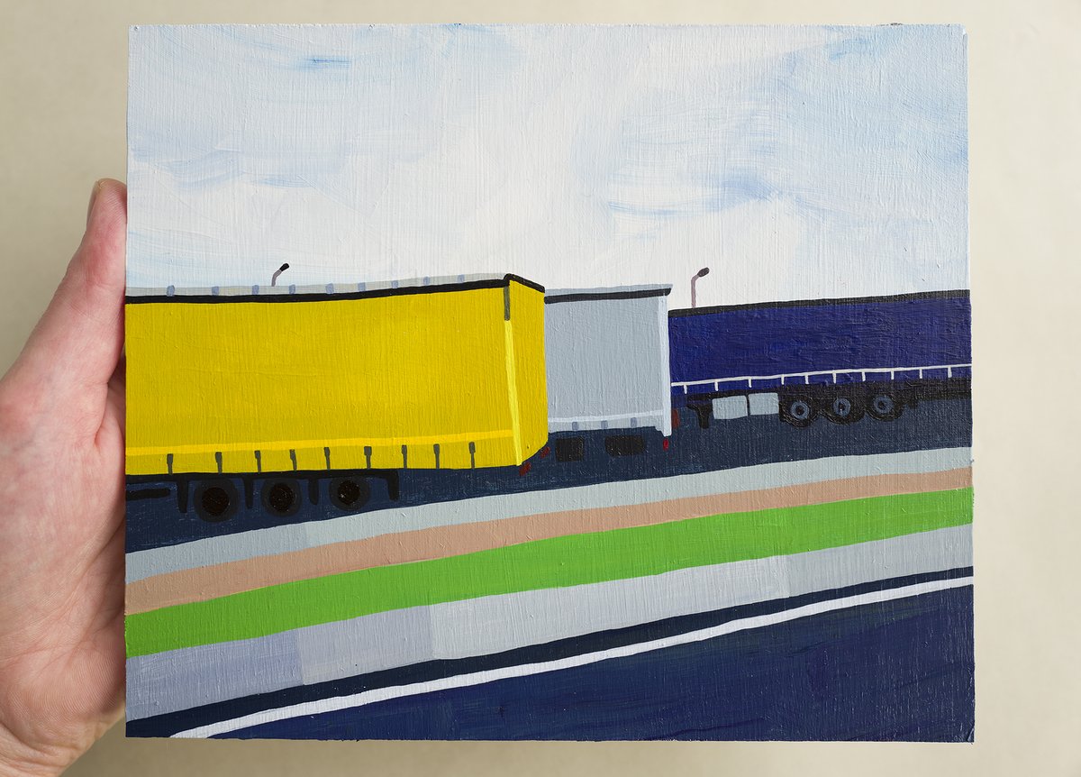 New painting 'Scotland' acrylic on board, just added to my shop hannahforward.com/paintings/scot… #painting #acrylicpainting #contemporarypainting #originalart #womanpainter #womanartist