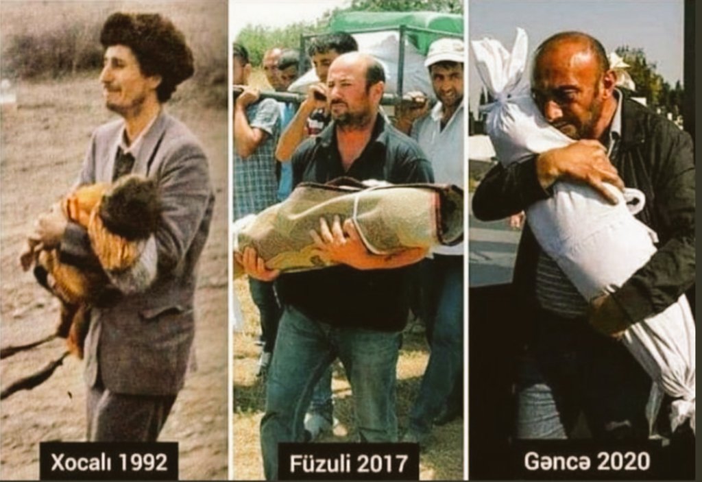 Yer utandı, gök utandı, insanlık hala utanmadı!..

#ArmeniaKillsCivilians 
#ArmeniaKillsChildren 
#StopArmenianTerrorism
#ArmenianAggression
#AzerbaijanIsNotAlone 
#Gence
#Mingeçevir
#Xocalı #Hocalı #Fuzuli #Genocide #Azerbaycan 
#DontBelieveArmenia