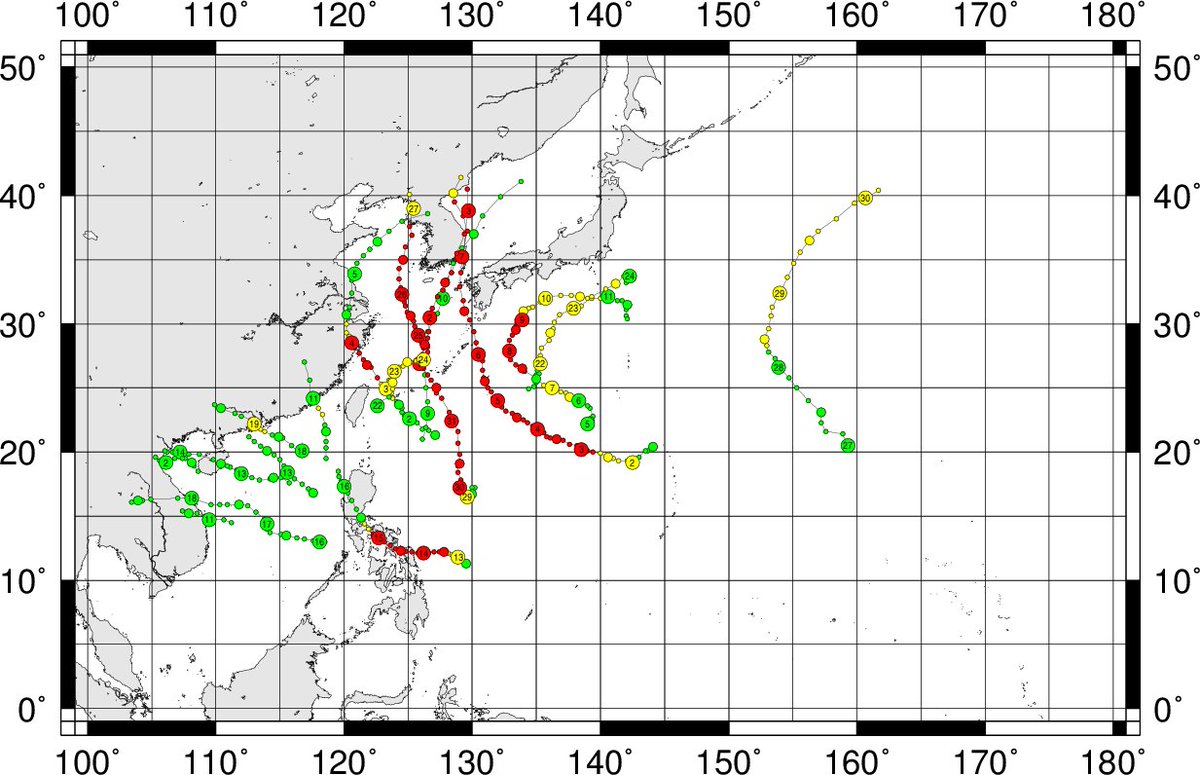 matteyowwwwww's tweet photo. Through October 18, 2020, only one named tropical cyclone (>65 km/h) had made landfall in the Philippines — Typhoon #Vongfong (#AmboPH).

The last time that it happened was in 2004 — with TY #Nida (#DindoPH). https://t.co/l5dZBQERtk