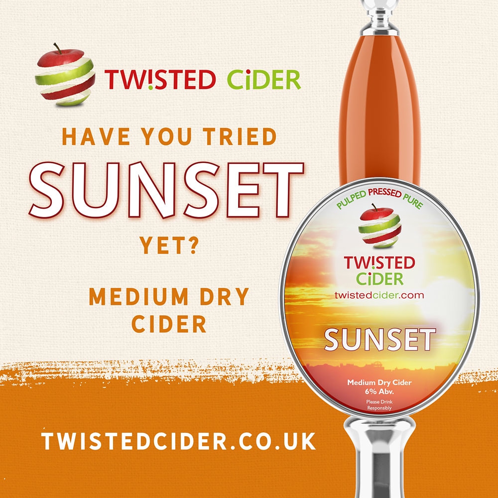 TwistedCider's tweet photo. #sundaylunch with our favourite #mediumdry SUNSET #cider @thechetnoleinn is a #winwin https://t.co/HoJPFHi9vK