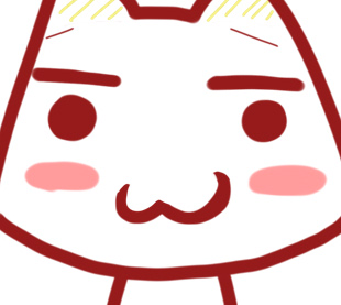 これはうまく描けた方のトロ顔 