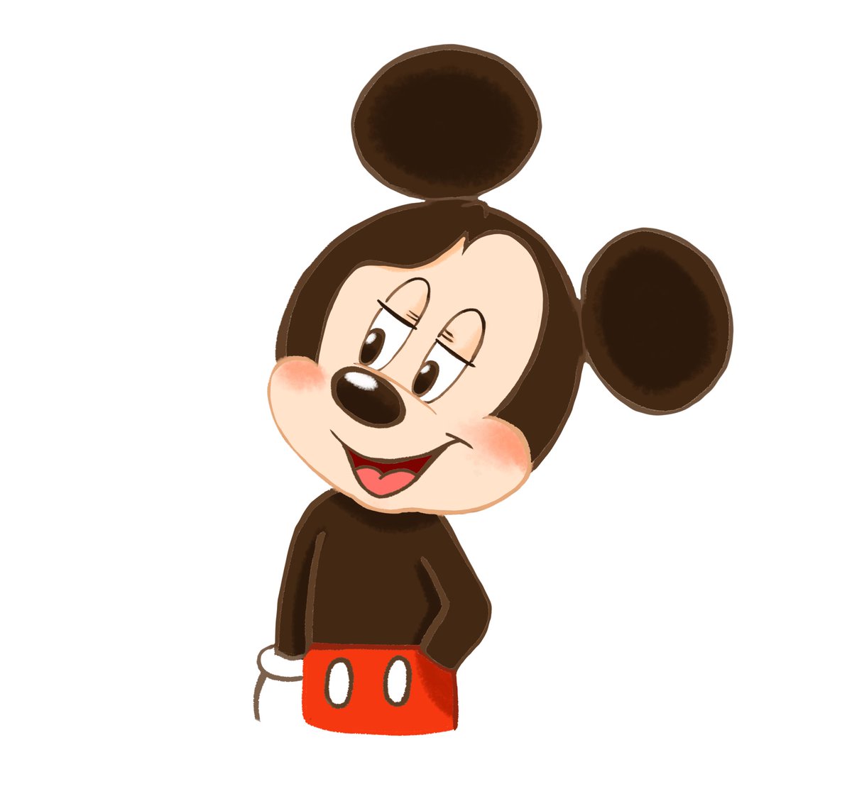 ぱずる 斜めに構えるミッキーマウスのイラスト いらすとやから学ぶディズニーイラスト