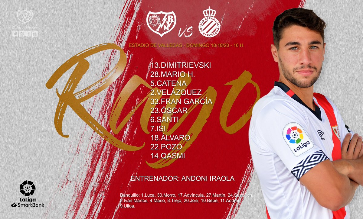 ⚡Once del Rayo Vallecano elegido por Andoni Iraola para enfrentarse al ...