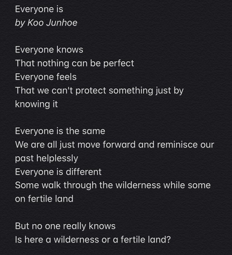 syh__bae's tweet photo. Everyone is
By: iKON Koo Junhoe 

#iKON #아이콘 #구준회 #준회 #주내 #Junhoe https://t.co/o4cWRiR3Ox