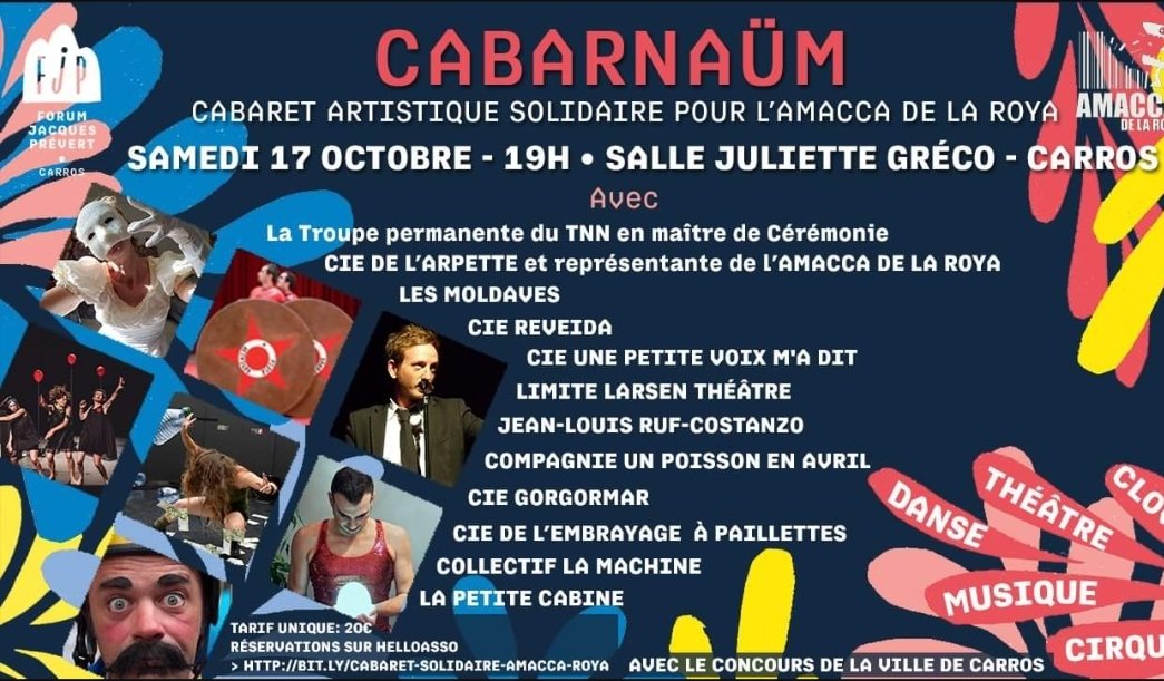 4Barbues's tweet photo. suite au passage de la tempête Alex report de la représentation au @GagTheatre à Nice au 18 décembre prochain!
Hier les @4Barbues participaient à la soirée de soutien aux sinistrés de la Roya à #Carros avec le @afjpcarros https://t.co/Ls3AoIhtEw