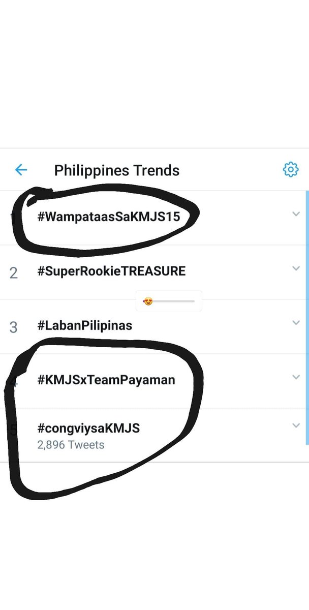 CarlouRosero's tweet photo. Yehey! Trending sila!
#KMJS15 
#KMJSxTeamPayaman 
#WampataasSaKMJS15 
#congviysaKMJS https://t.co/jCMIXntKd1