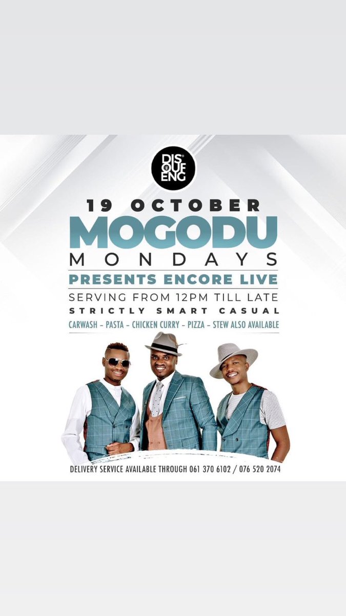 onpoint_records's tweet photo. Come chill with the boys, let your fave Trio soothe your souls @disoufeng 
.
.
What a great way to start of a week ahead!🤗
.
.
#onpointrecords #encore #mogodumonday #disoufeng https://t.co/ZjRGqGQf6O