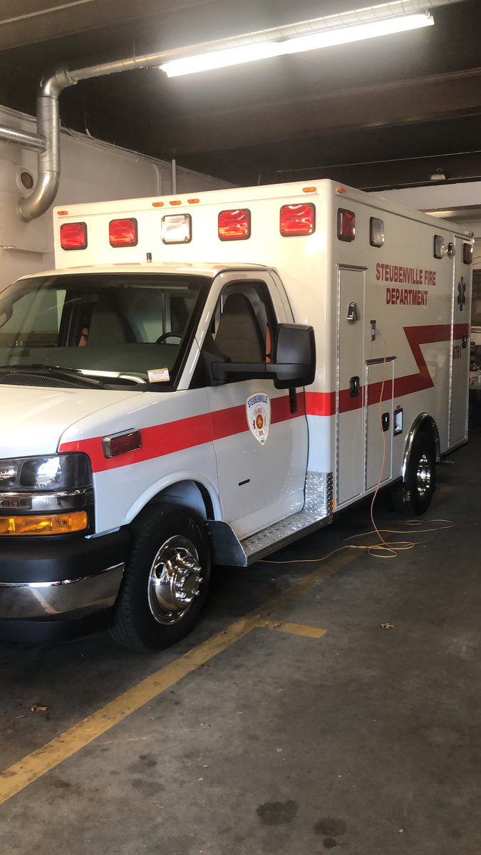 IAFF_local228's tweet photo. As of 0800 today the Steubenville City Fire Department started operation of its first transport ambulance. FF/Medic Bert Gaffney and FF/EMT-I Justin Boley are the first crew. We are excited to bring this new service to our citizens. @Ohio_pro_ffs https://t.co/TyzM75Pd7Z