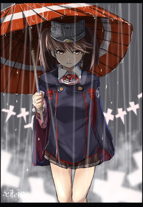 はいっ!ミニスカート(*'Д`) 
#ミニスカートの日 #艦これ 