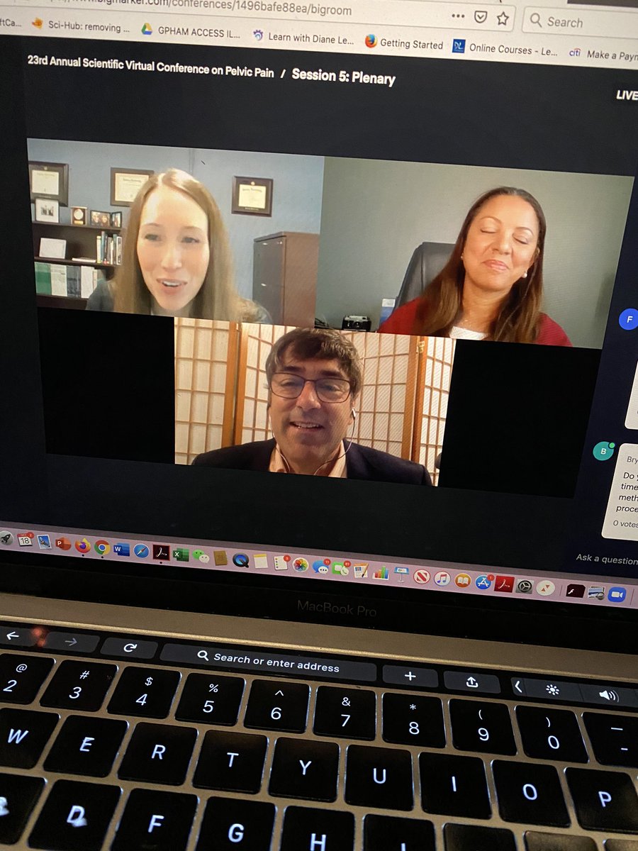Thank you @rrichardh for lending your insight to <a href="/PelvicPainOrg/">IPPS</a> Annual Scientific Meeting today #ippsvirtual2020