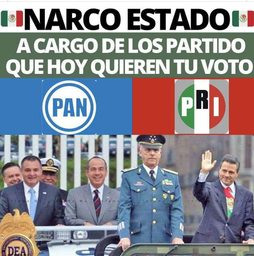 Abusados en los estados de #coahuila #hidalgo hoy el narcoprian quieren tu voto, NO SE LOS DES, no olvides q muchos años se adueñaron de Mexico, para saquearlo,violentarlo e imponer a sus carteles ! #VotoMasivoPorMorena