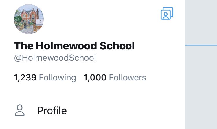 1000 followers @HolmewoodSchool   Thank you. We hope you enjoy learning about our little community and the great work of our #AwesomeAndAutistic students ⭐️