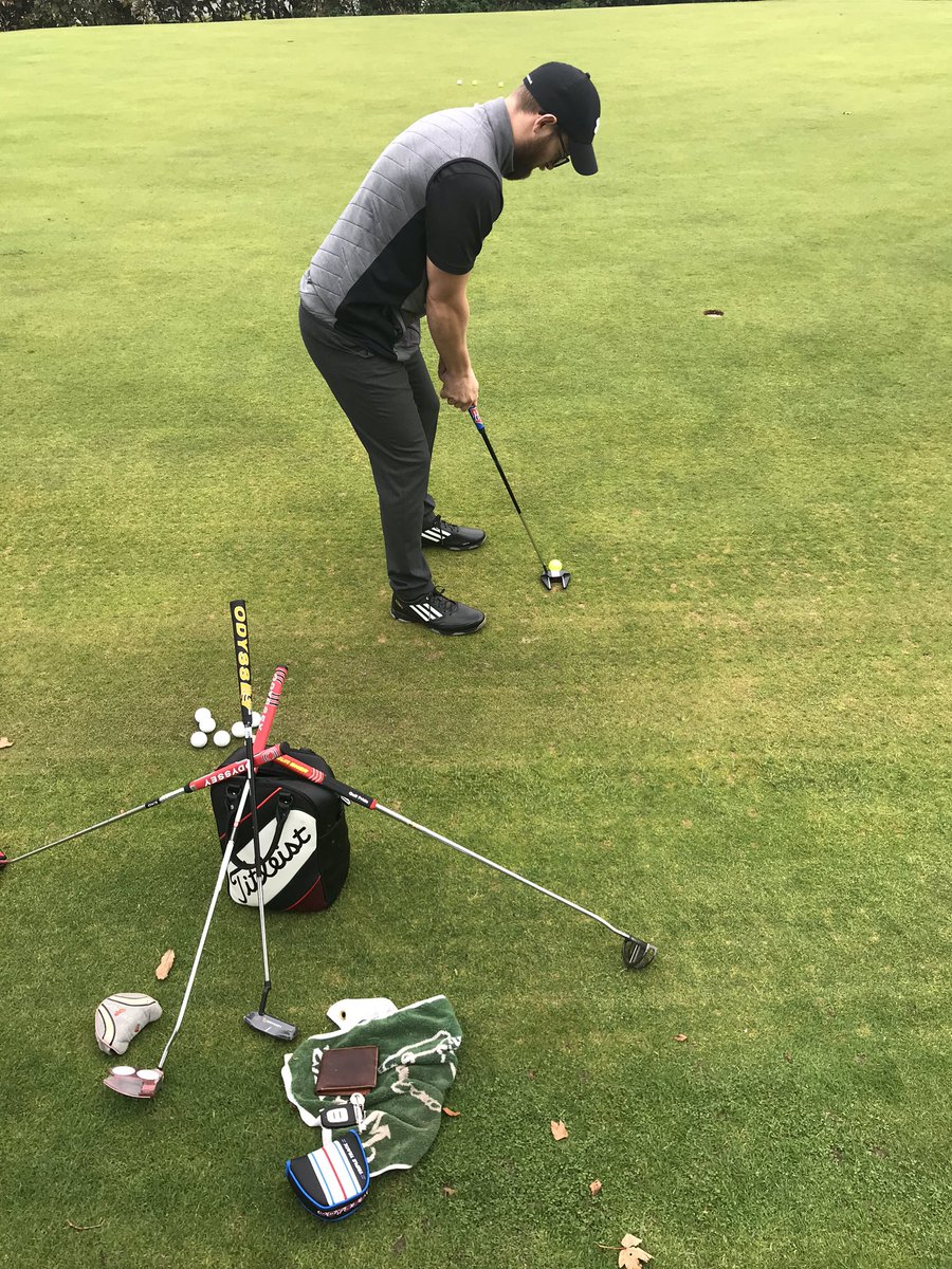 the_mind_guy's tweet photo. Putting session using the quiet eye technique with loads of Odyssey putters. Surely one’s going to work??? https://t.co/NViMZlpNTU