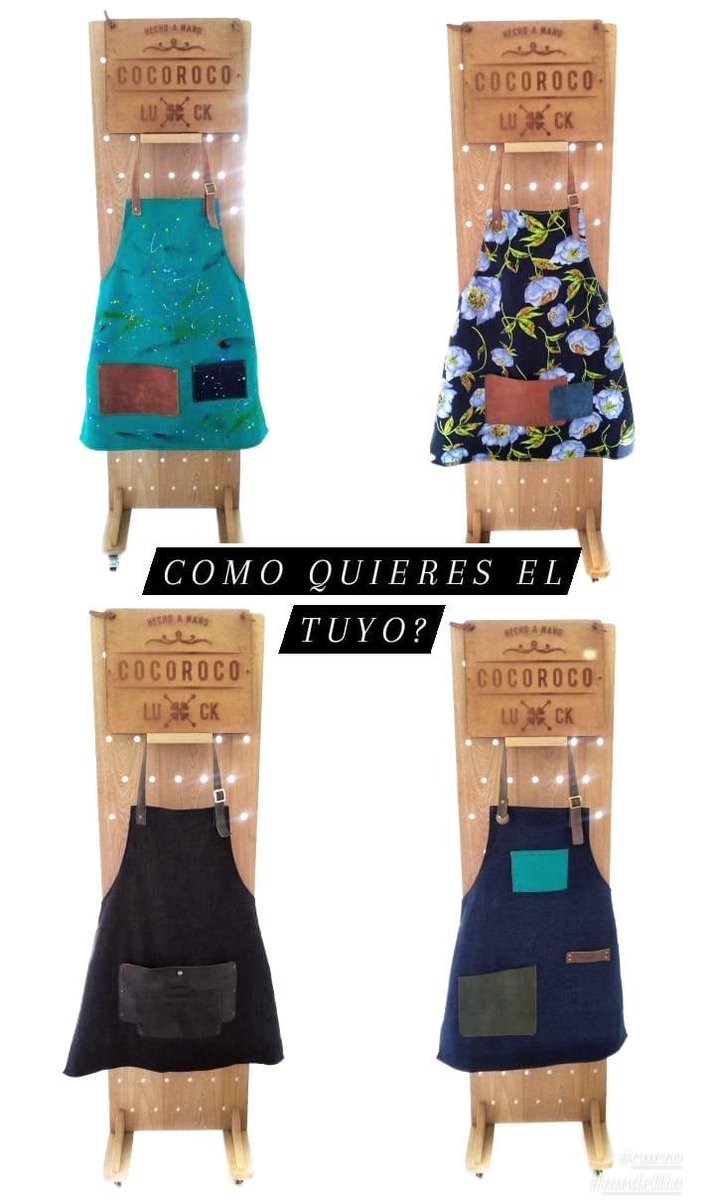 KmiKstroG's tweet photo. Amis sigo con la venta de delantales! @CocorocoLuck Recuerden que pueden escoger la tela el cuero, bordado y personalizarlo como quieran.
Dame RT 💜 🤸IG https://t.co/meCErl8kpR https://t.co/odiUNeFrWD