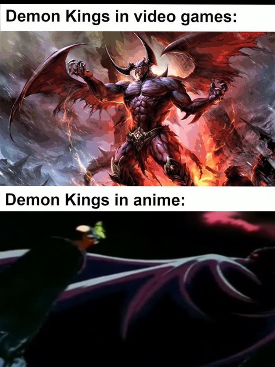 here's a challenge, try to find a demon king in an anime (other then me) that's not a fuckin pussy