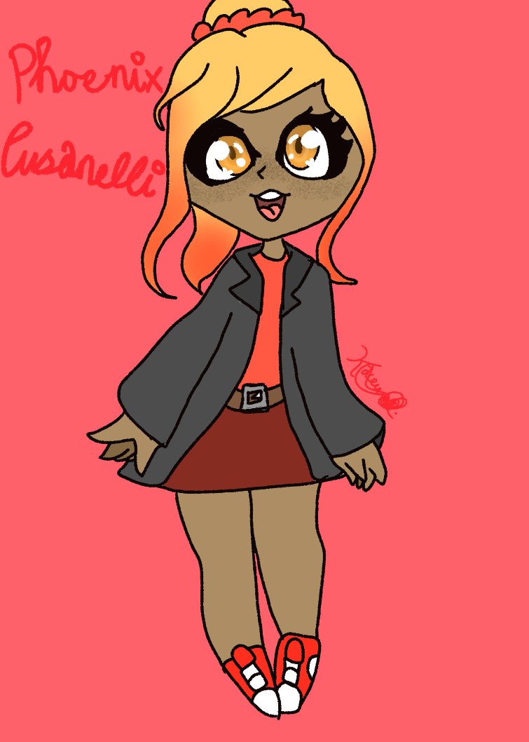 distie_studioz's tweet photo. So here's a new oc!
Her name is Phoenix Cusanelli.
She hides her neko ears.
#oc #nekooc #shapeshifteroc #art #artwork https://t.co/d29F48o7q9