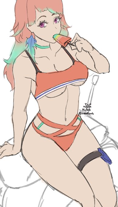 Planning a Kiara swimsuit #絵ニックス #artsofashes 