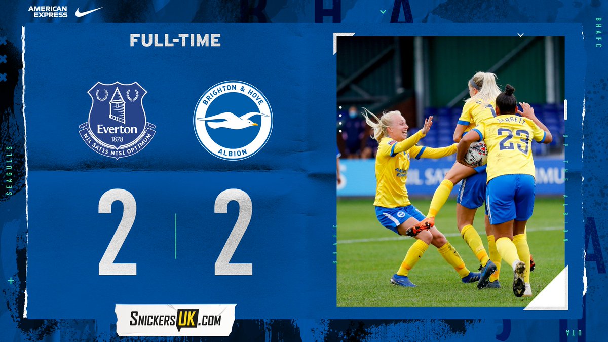 🙌 A solid performance and a great point away from home!

📲 snickersuk.com 

#BHAFC 🔵⚪️ | #FAWSL