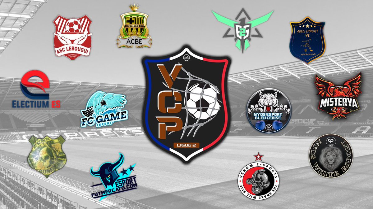 𝐋𝐄𝐓'𝐒 𝐆𝐎 | <a href="/EsgPs4/">EsportGaming Playstation</a> 🔴⚫️

Bonne saison aux 12 participants de cette 𝗟𝗶𝗴𝘂𝗲 𝟮 🟤

@AcbEsport <a href="/AscLebougui/">ASC LEBOUGUI</a> <a href="/ELECTIUMCPPS4/">Electium esport Ps4</a> @FCGAME5 <a href="/FutmercatoCom/">FUTMERCATO.COM</a> <a href="/JogaEsport/">JOGA ESPORT FC</a> @MisteryaFifa <a href="/NyosTeam/">Nyos Gaming Esport</a>